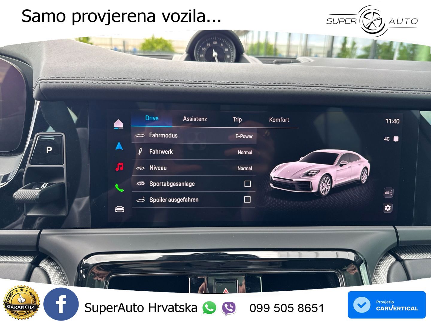 Porsche Panamera 4S 2.9 V6 (544 KS) E-Hybrid PDK ACC+HEAD+4xGR SJED+360+PANO