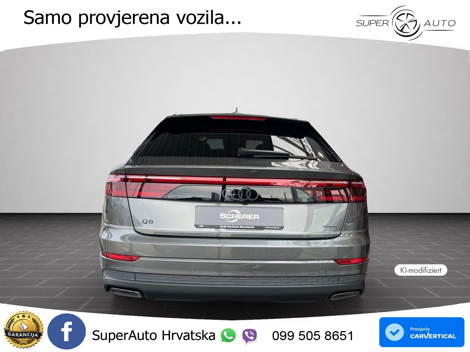 Audi Q8 50 TDI V6 (286 KS) quattro Tiptronic S line LED+GR SJED+ACC