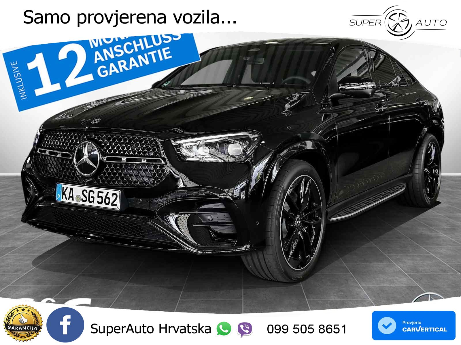 Mercedes GLE Coupe 450d (367 KS) EQ Boost 4MATIC 9G-TRONIC AMG LED+GR SJED+ACC