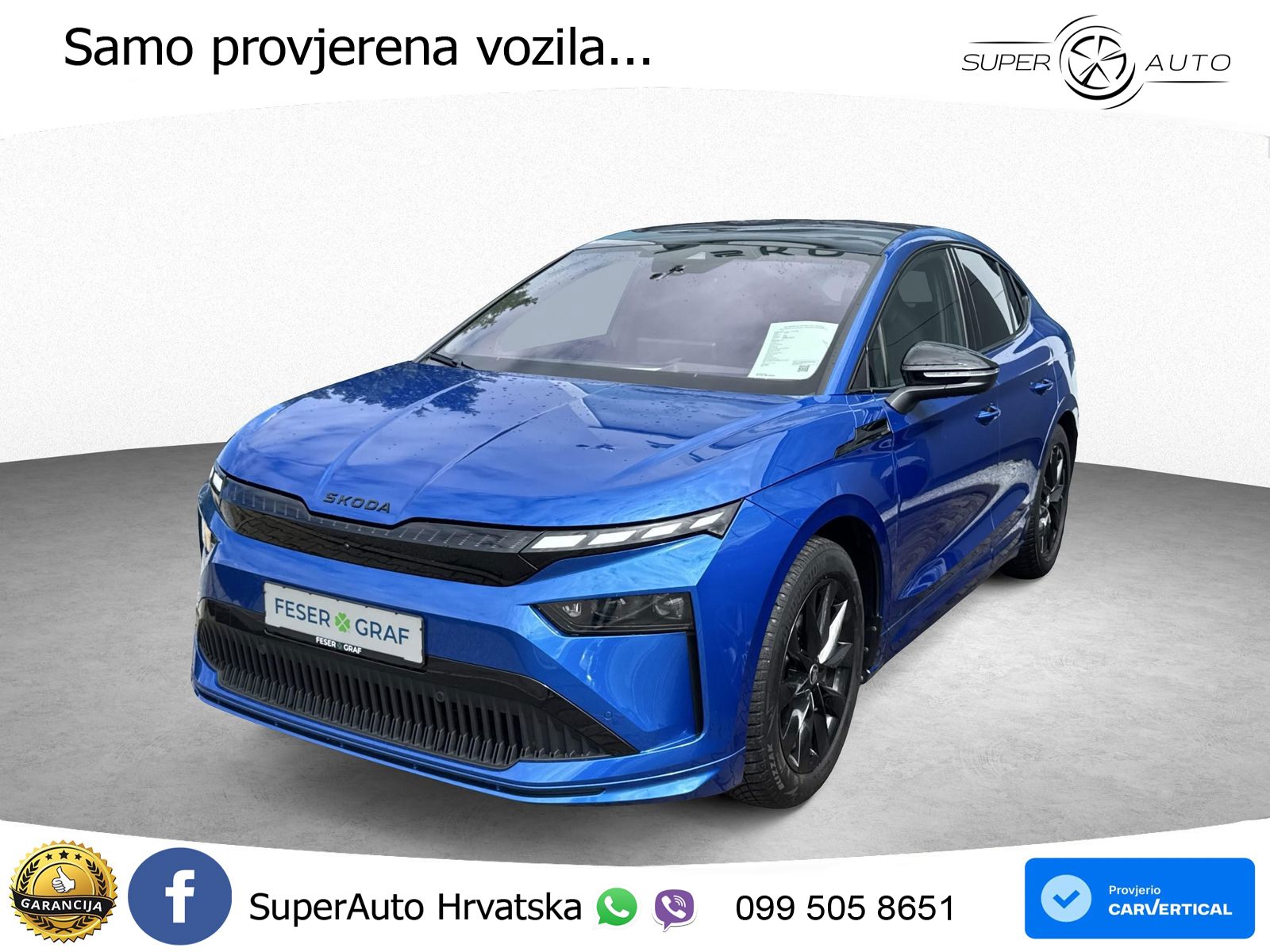 Škoda Enyaq Coupe iV 85 82 kWh (286 KS) SportLine LED+GR SJED+ACC