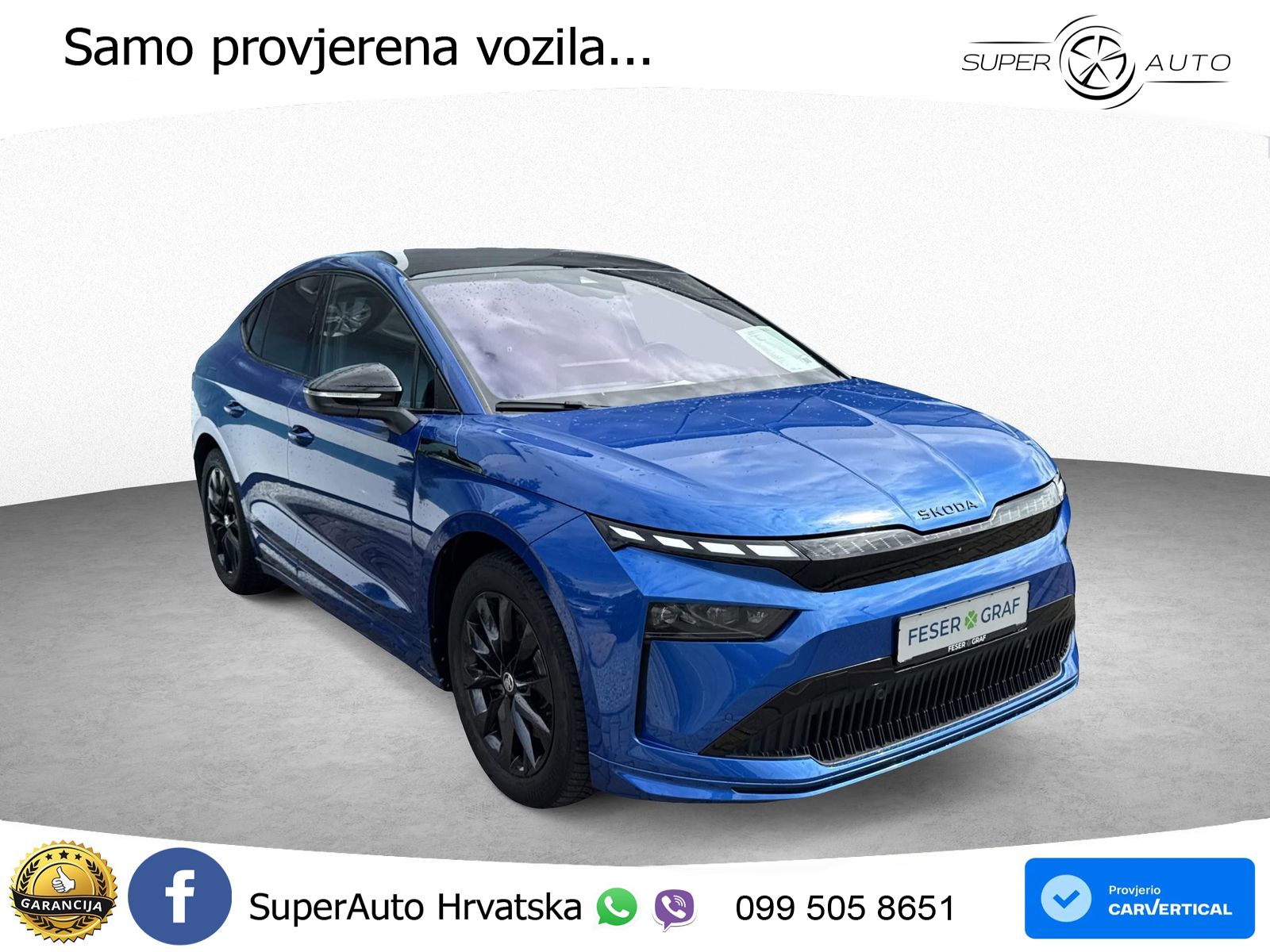 Škoda Enyaq Coupe iV 85 82 kWh (286 KS) SportLine LED+GR SJED+ACC