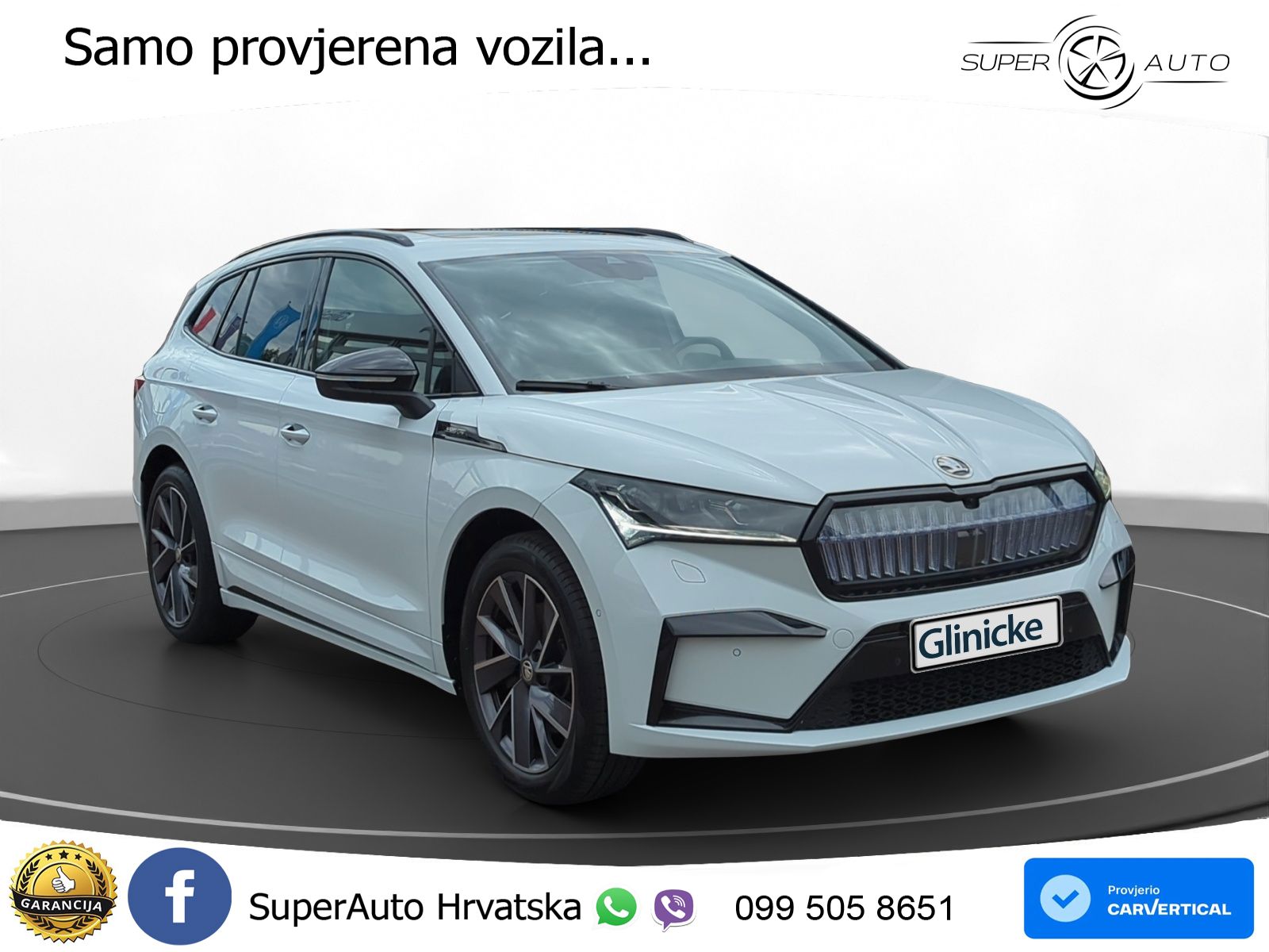 Škoda Enyaq iV 80 82 kWh (204 KS) SportLine LED+GR SJED+ACC