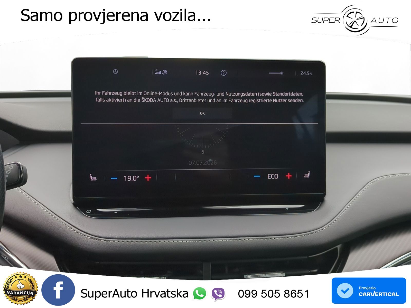 Škoda Enyaq iV 80 82 kWh (204 KS) SportLine LED+GR SJED+ACC