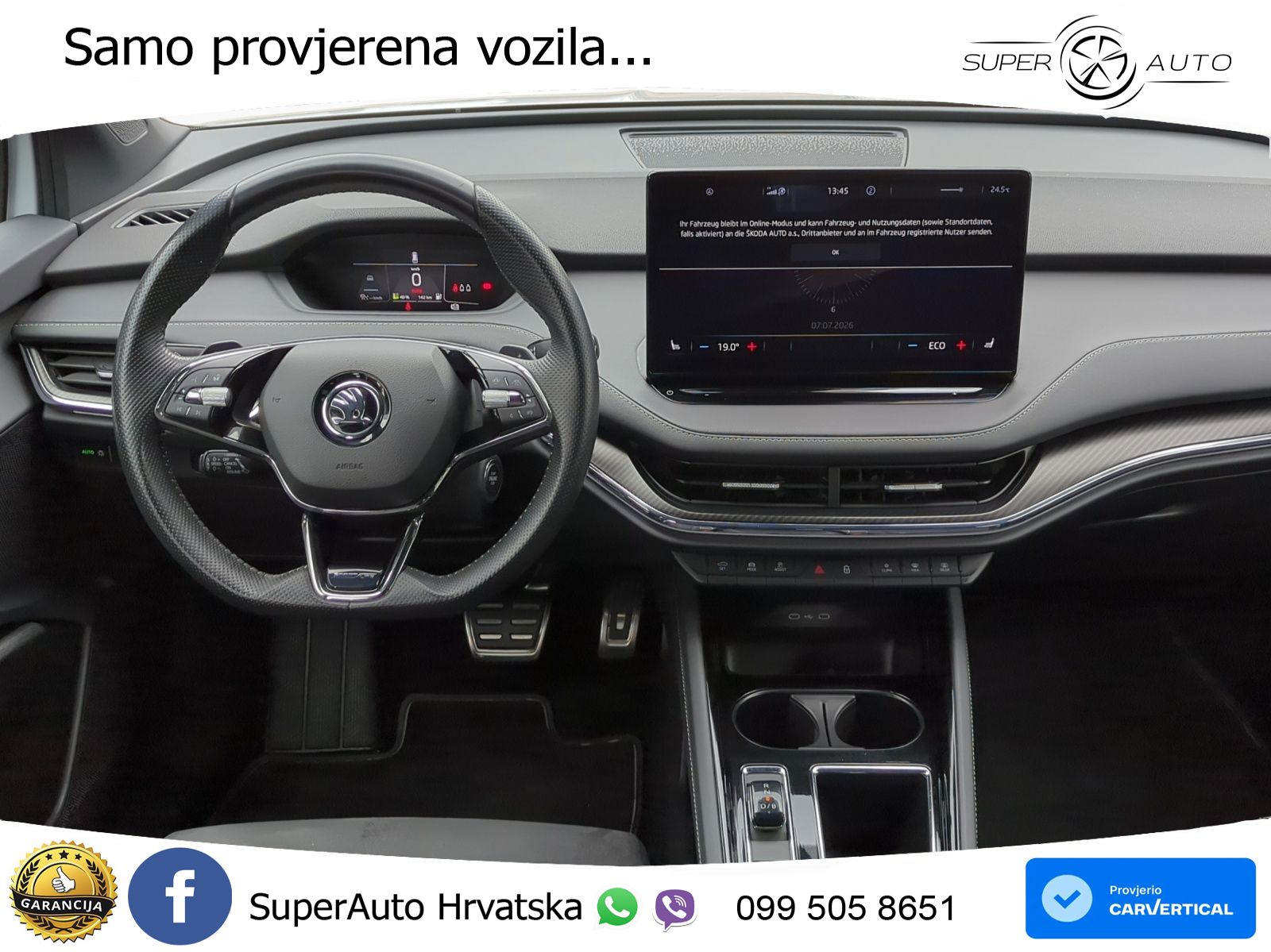 Škoda Enyaq iV 80 82 kWh (204 KS) SportLine LED+GR SJED+ACC