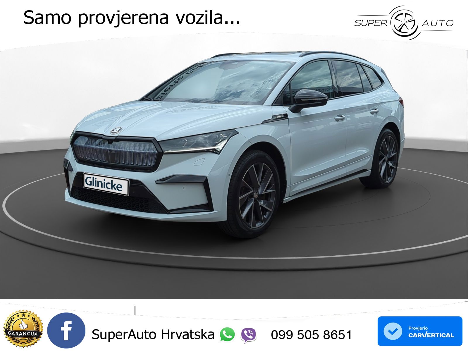 Škoda Enyaq iV 80 82 kWh (204 KS) SportLine LED+GR SJED+ACC