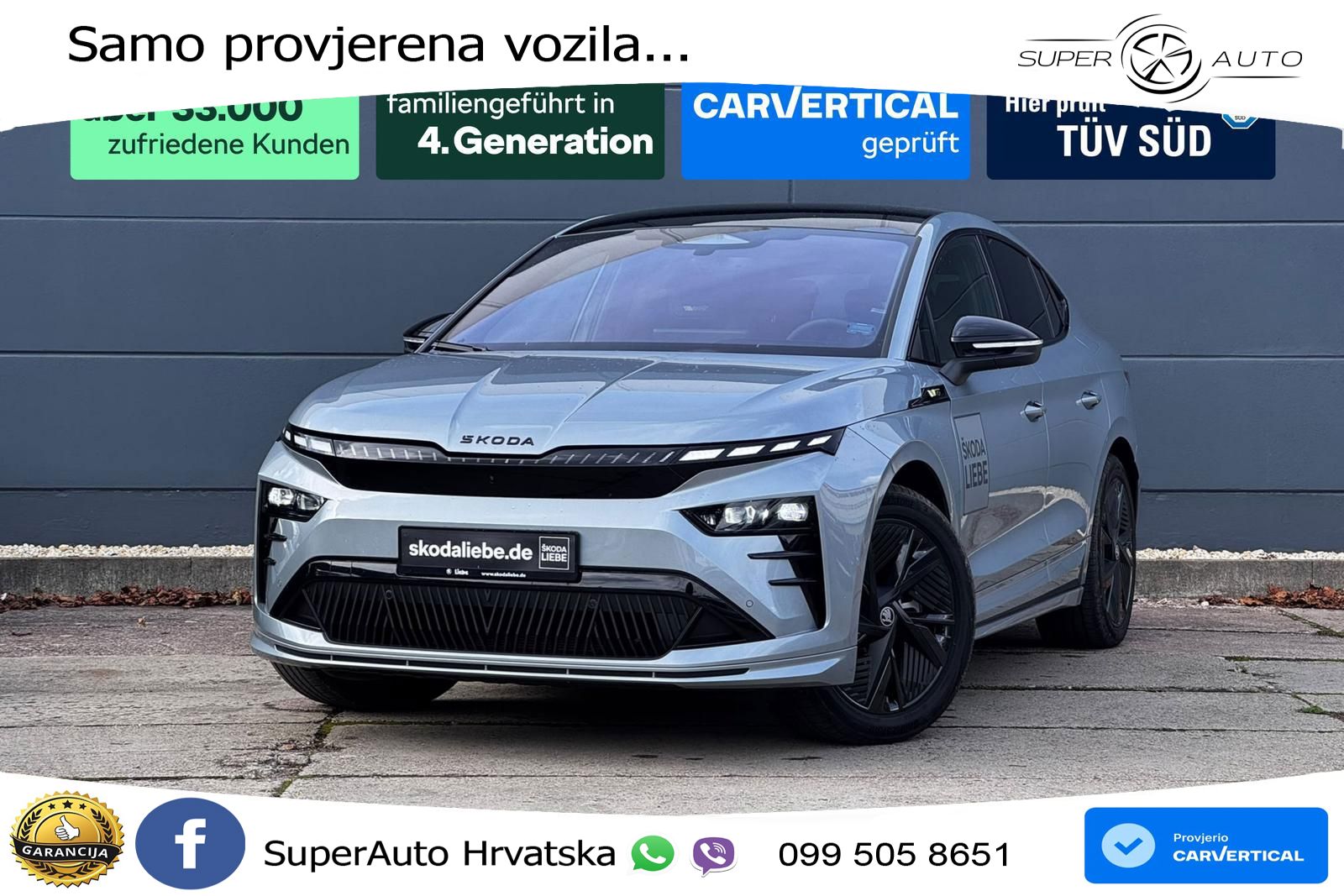 Škoda Enyaq iV RS 82 kWh (340 KS) AWD LED+GR SJED+ACC