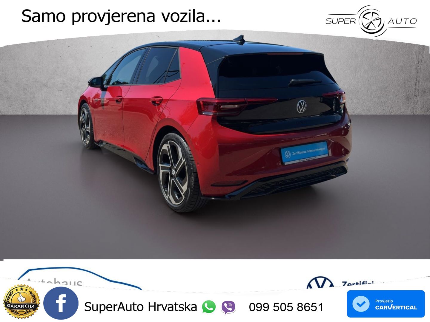 Volkswagen ID.3 GTX 84 kWh (286 KS) LED+GR SJED+ACC