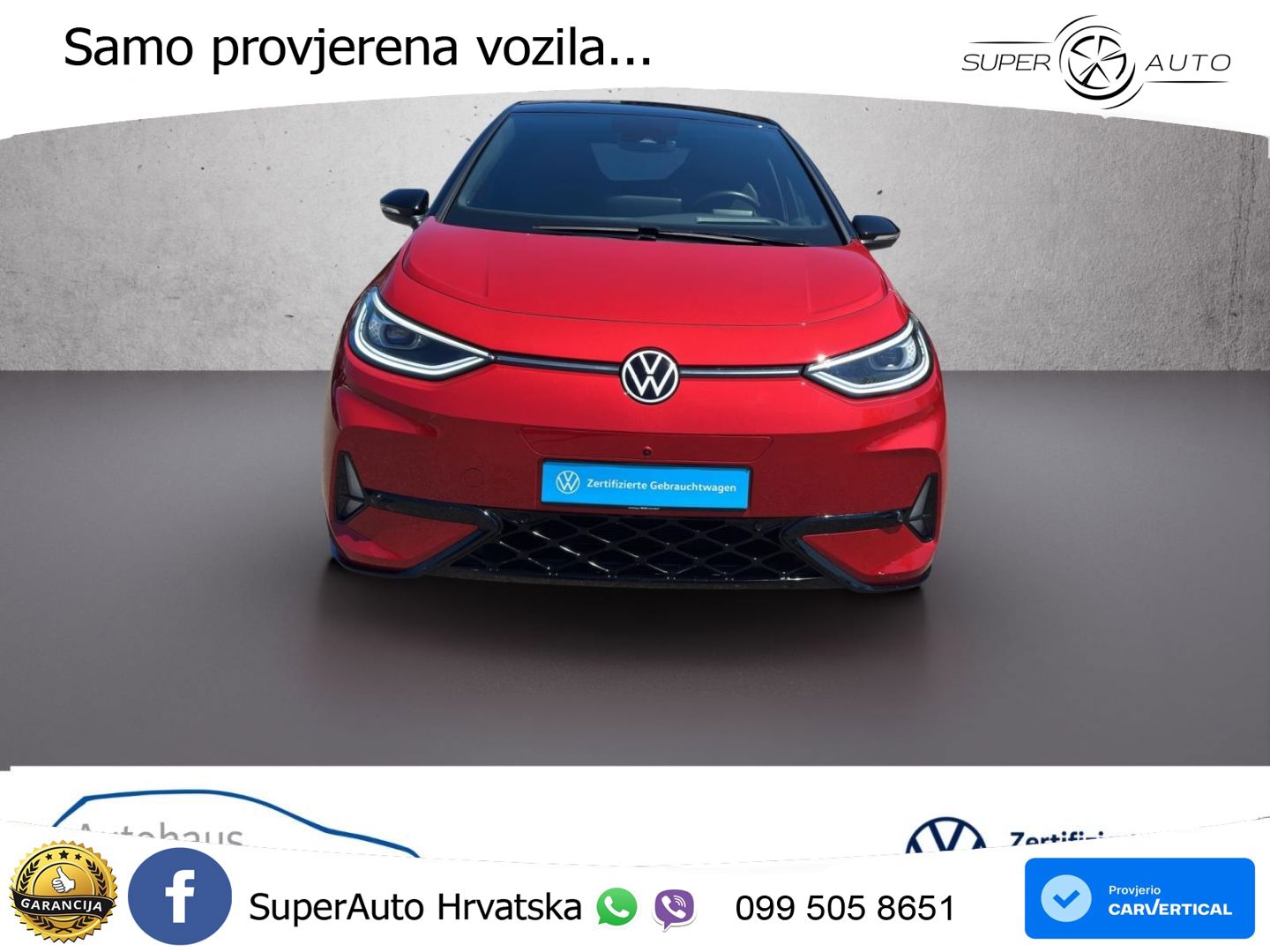Volkswagen ID.3 GTX 84 kWh (286 KS) LED+GR SJED+ACC
