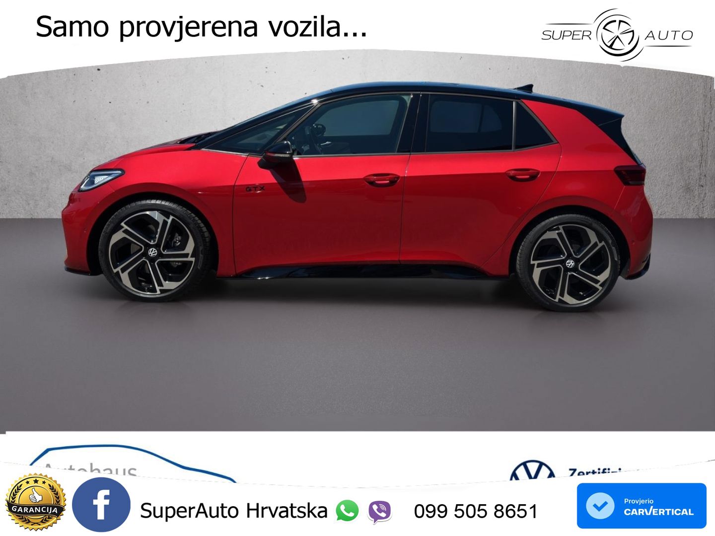 Volkswagen ID.3 GTX 84 kWh (286 KS) LED+GR SJED+ACC