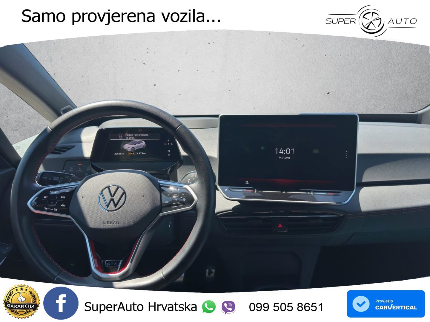Volkswagen ID.3 GTX 84 kWh (286 KS) LED+GR SJED+ACC