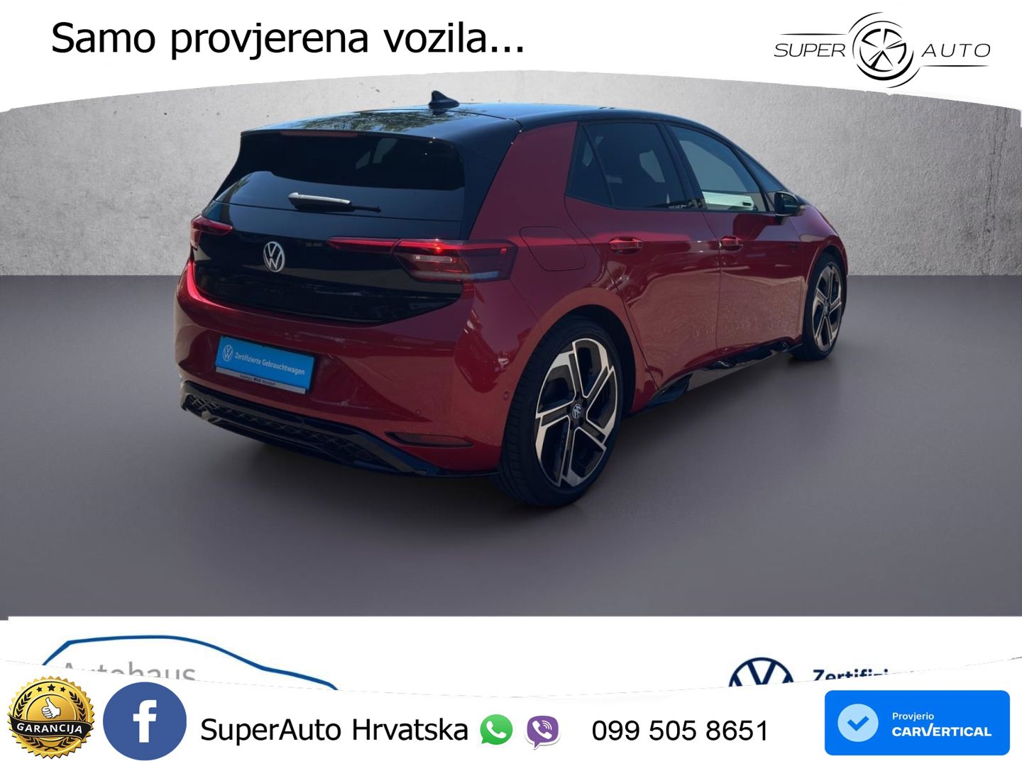 Volkswagen ID.3 GTX 84 kWh (286 KS) LED+GR SJED+ACC