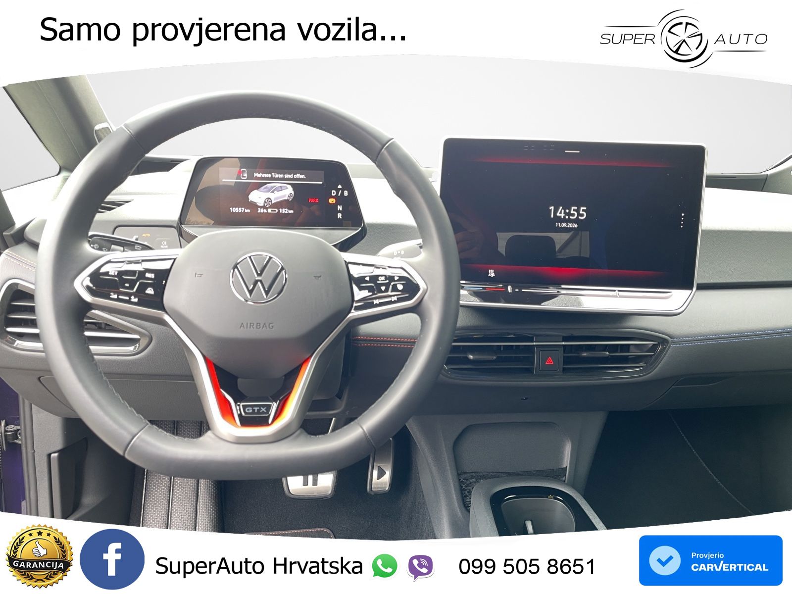 Volkswagen ID.3 GTX 84 kWh (286 KS) LED+GR SJED+ACC