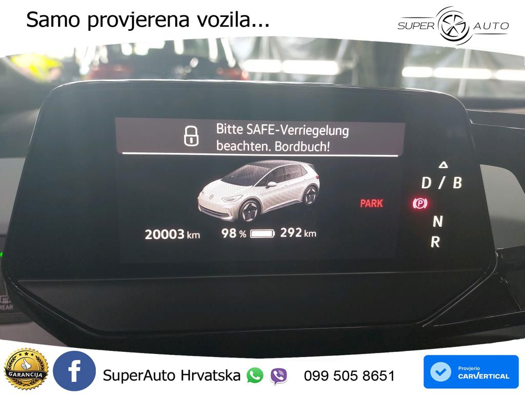 Volkswagen ID.3 Pro 62 kWh (204 KS) LED+GR SJED+ACC