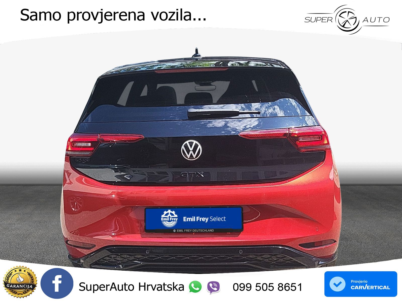 Volkswagen ID.3 GTX Performance 84 kWh (326 KS) LED+GR SJED+ACC