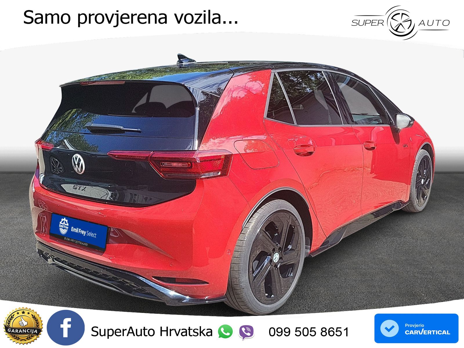 Volkswagen ID.3 GTX Performance 84 kWh (326 KS) LED+GR SJED+ACC