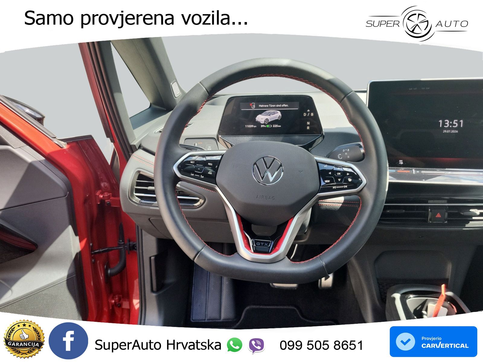 Volkswagen ID.3 GTX Performance 84 kWh (326 KS) LED+GR SJED+ACC
