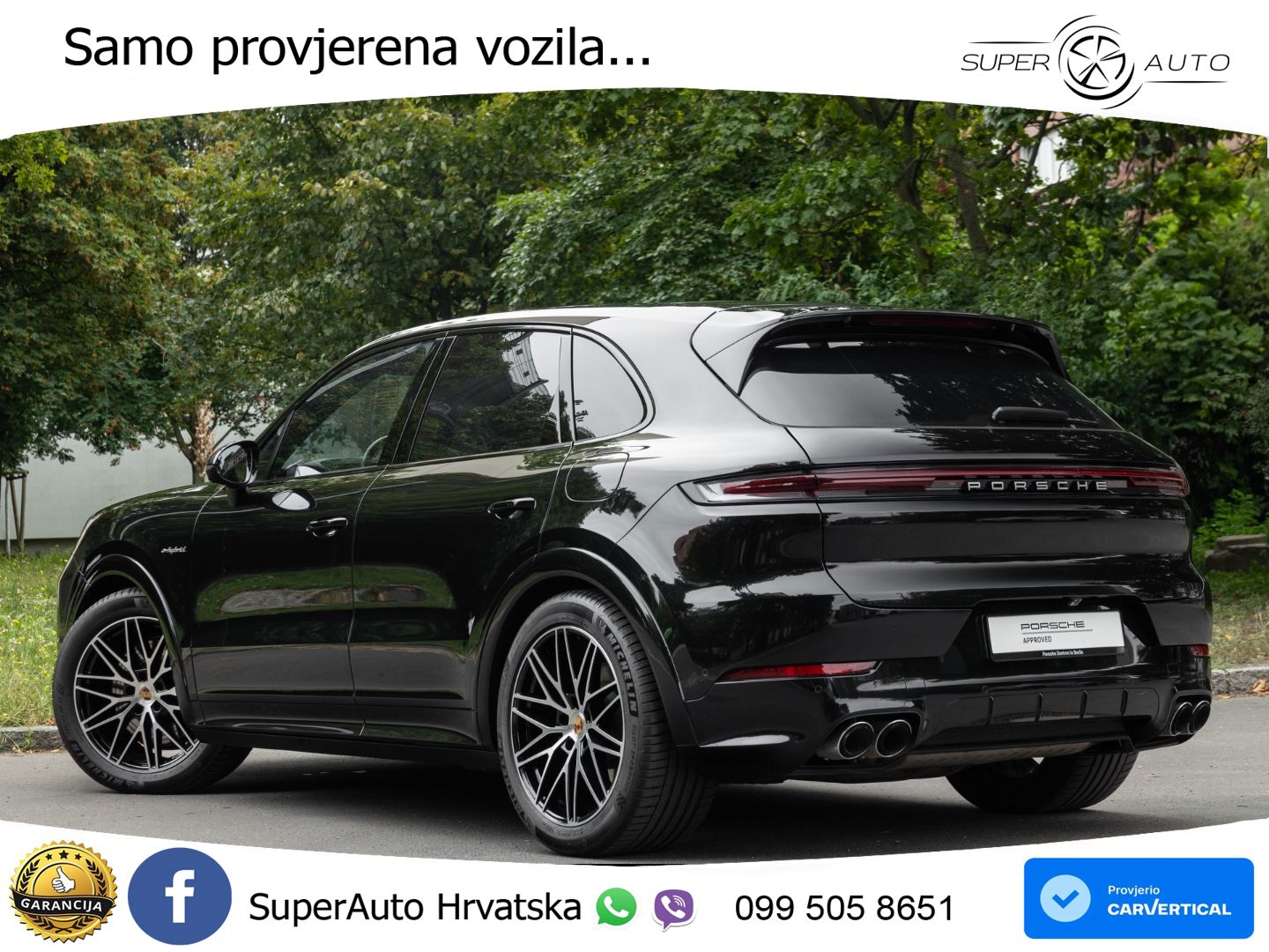 Porsche Cayenne 3.0 V6 (470 KS) E-Hybrid Tiptronic S LED+GR SJED+ACC