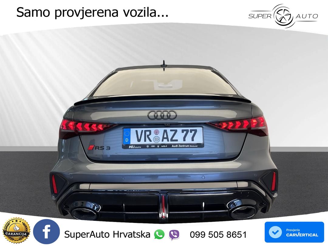 Audi RS3 Sedan 2.5 TFSI (400 KS) quattro S tronic LED+GR SJED+ACC