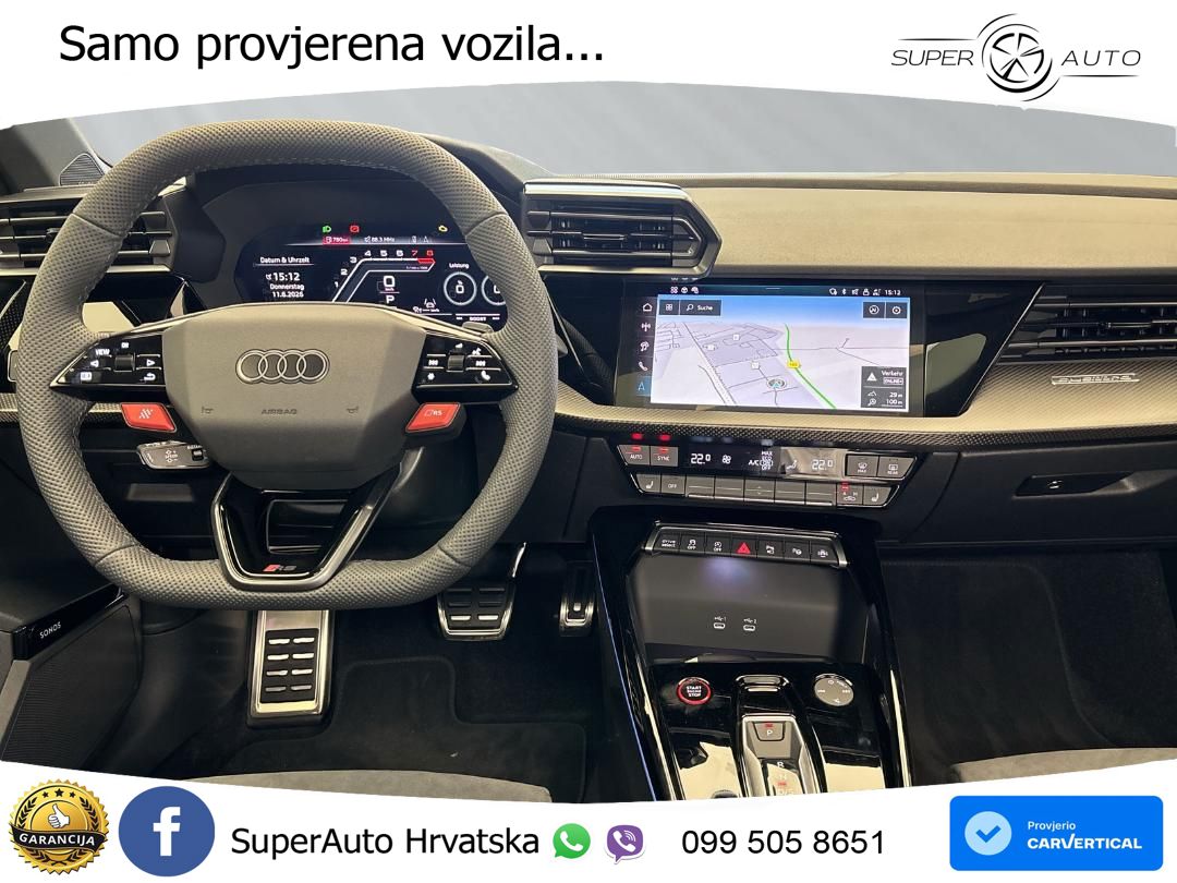 Audi RS3 Sedan 2.5 TFSI (400 KS) quattro S tronic LED+GR SJED+ACC