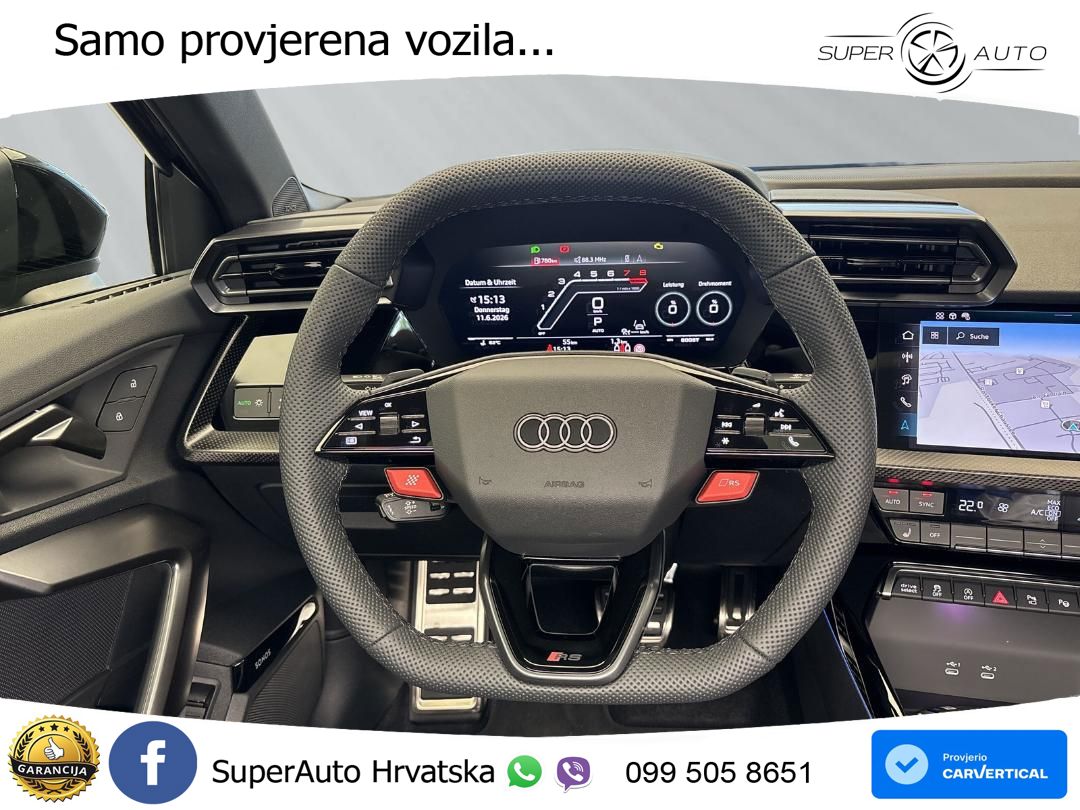 Audi RS3 Sedan 2.5 TFSI (400 KS) quattro S tronic LED+GR SJED+ACC
