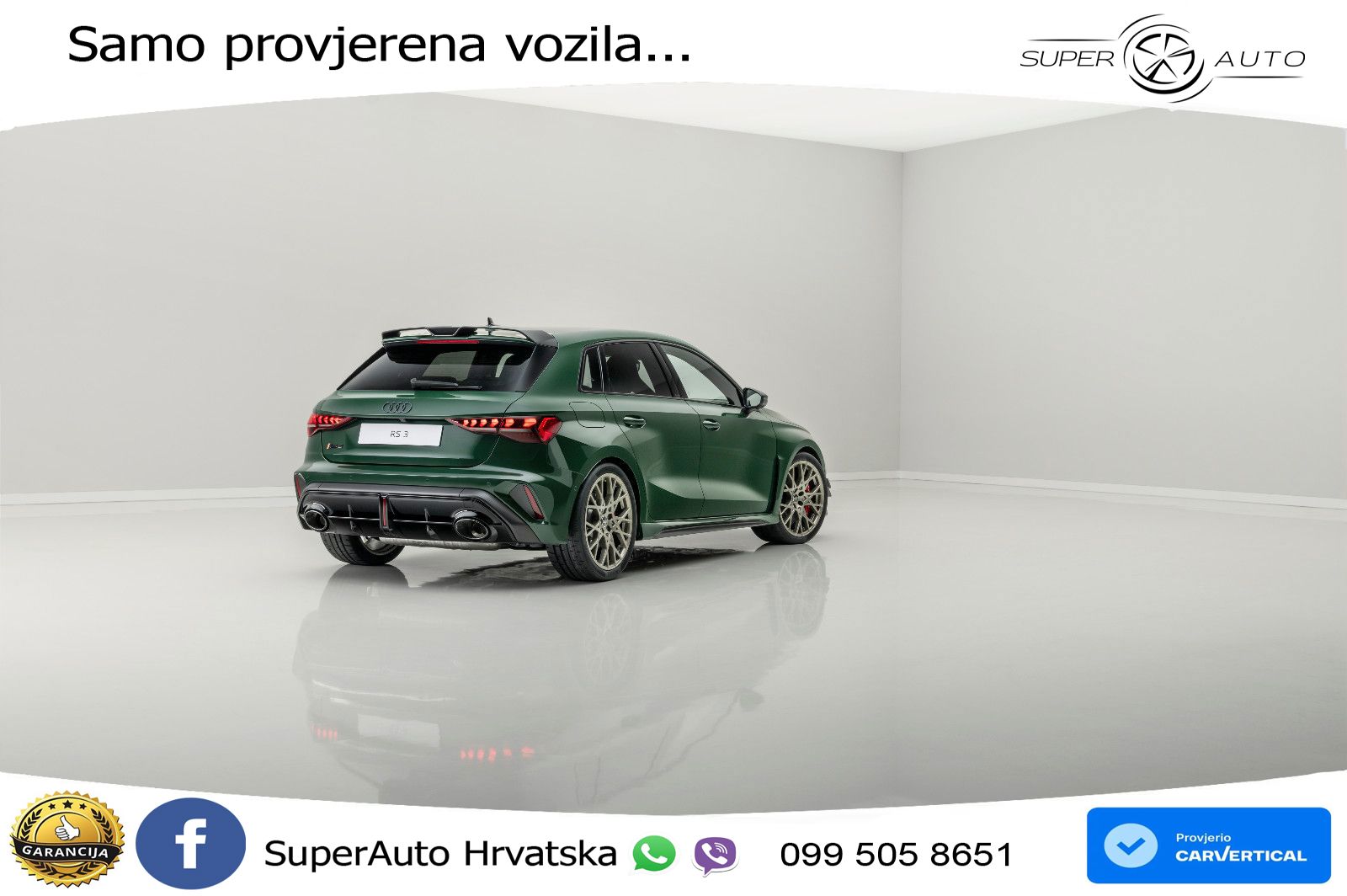 Audi RS3 Sportback 2.5 TFSI (400 KS) quattro S tronic LED+GR SJED+ACC