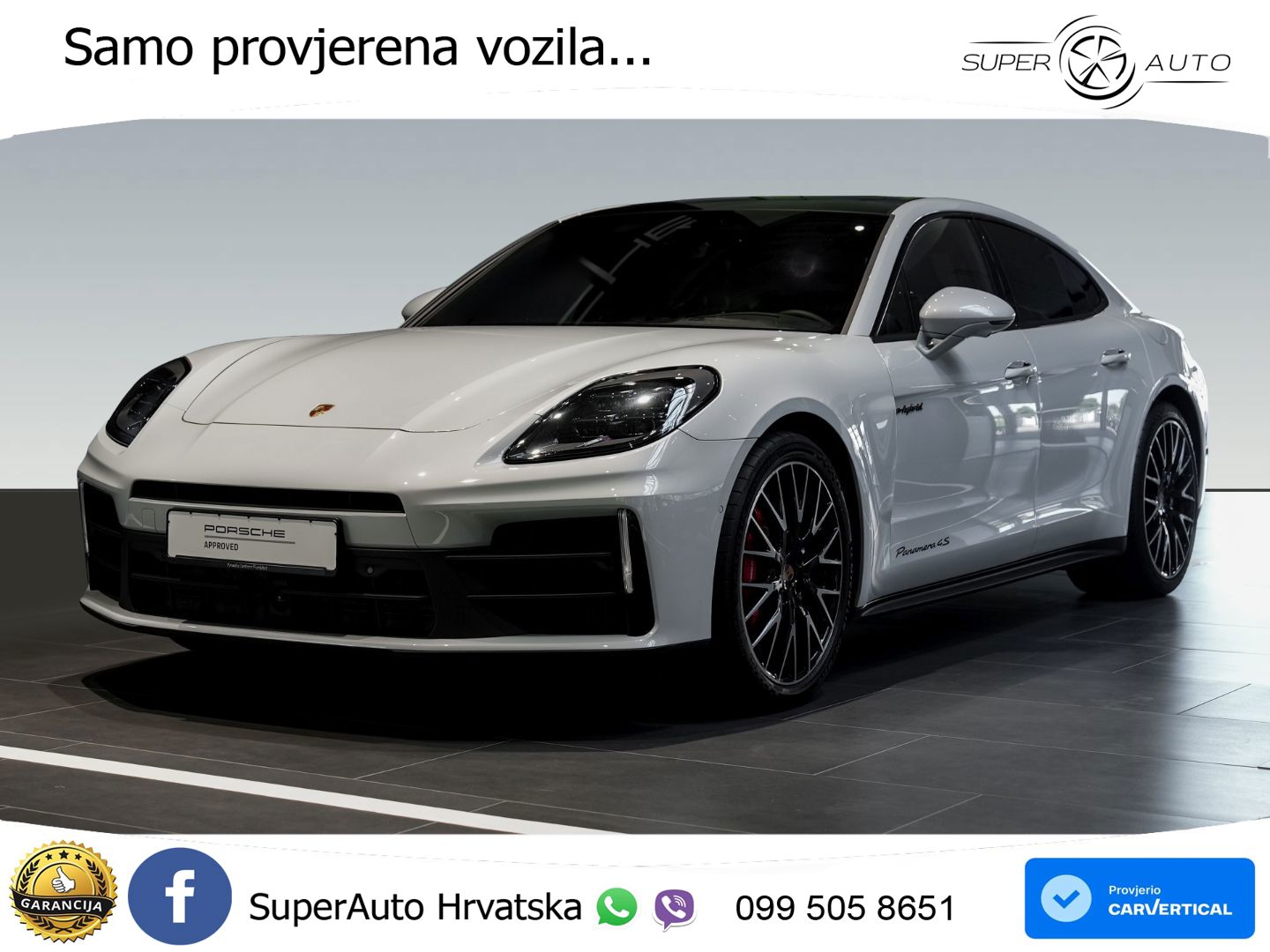 Porsche Panamera 4S 2.9 V6 (544 KS) E-Hybrid PDK LED+GR SJED+ACC