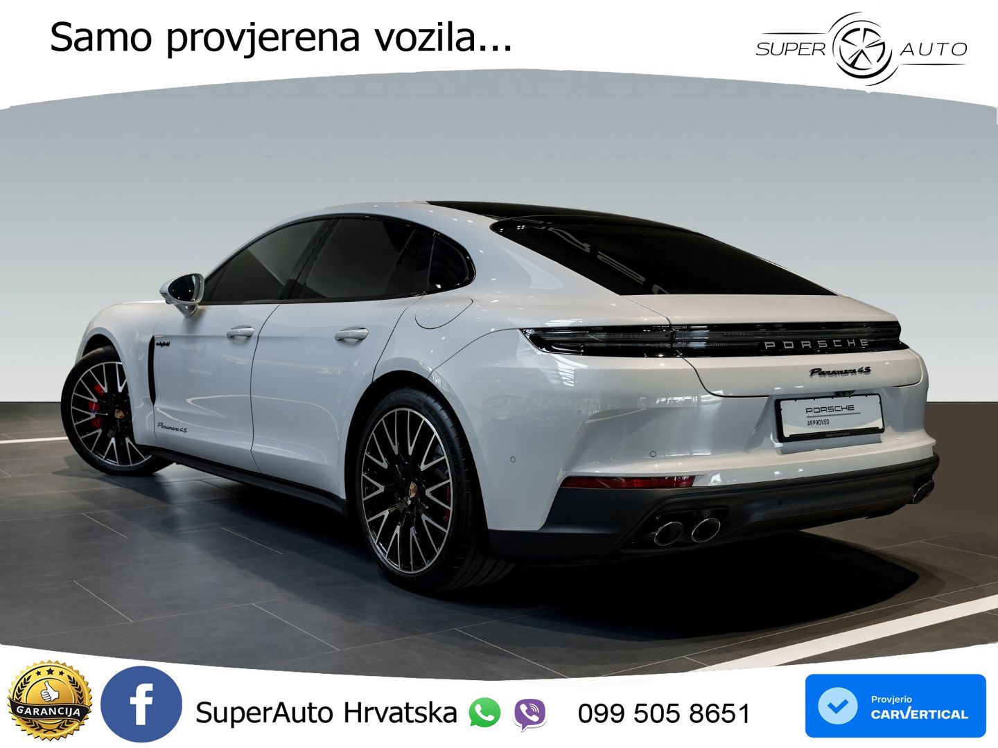 Porsche Panamera 4S 2.9 V6 (544 KS) E-Hybrid PDK LED+GR SJED+ACC