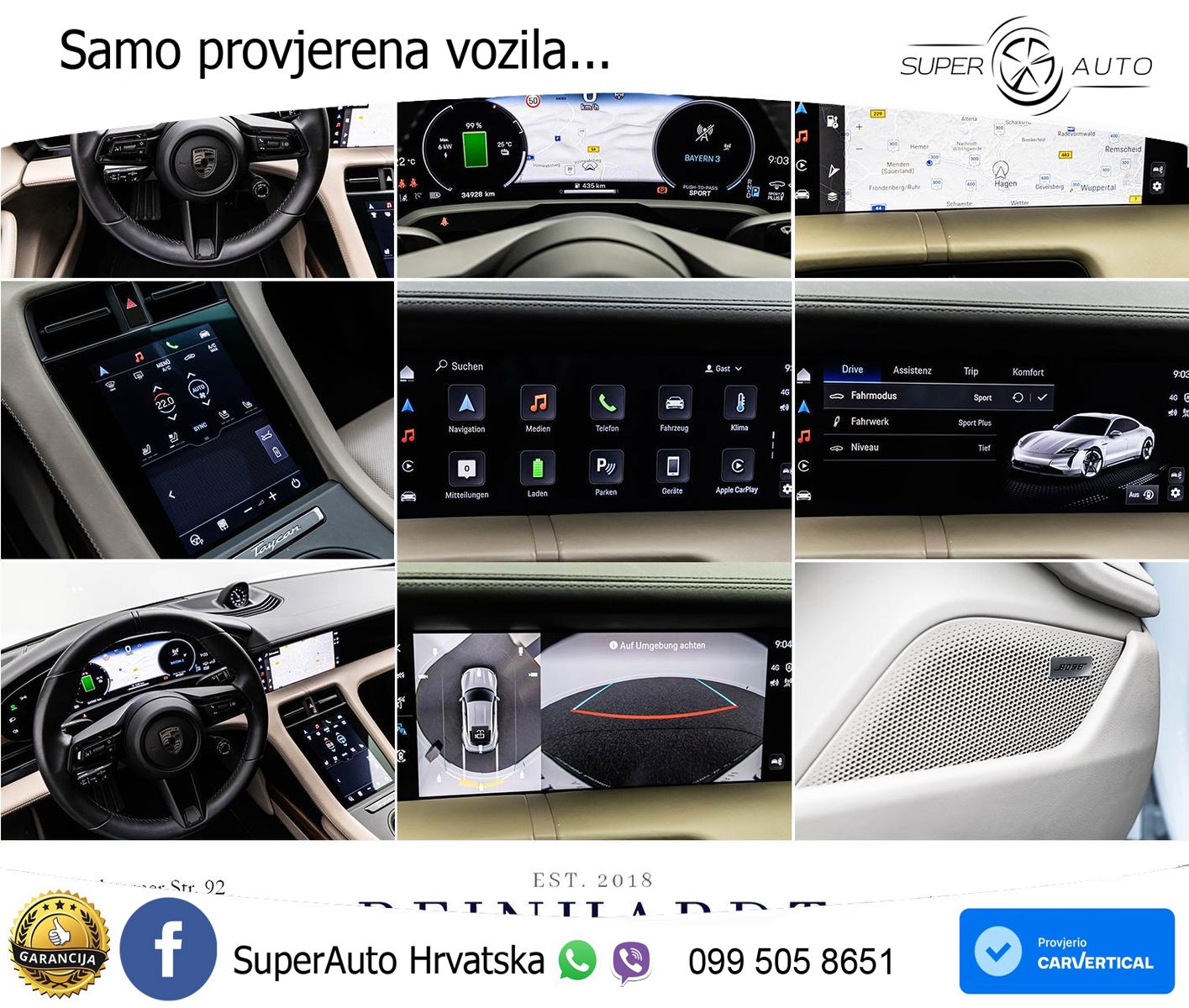 Porsche Taycan Turbo 105 kWh (884 KS)