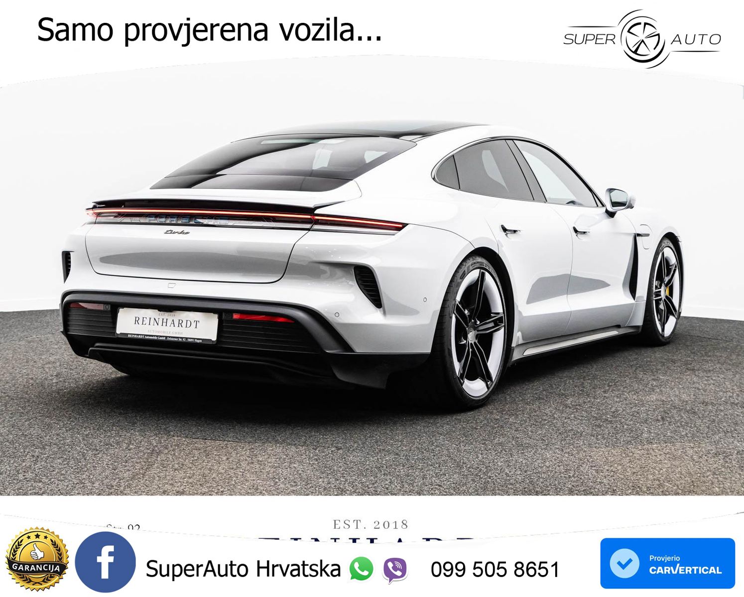 Porsche Taycan Turbo 105 kWh (884 KS)