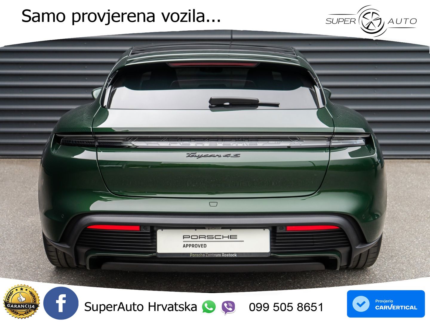 Porsche Taycan Sport Turismo 4S 105 kWh (598 KS)