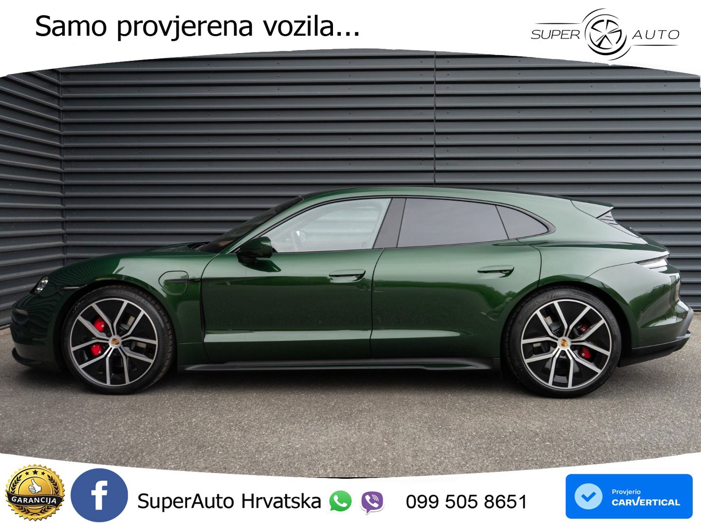 Porsche Taycan Sport Turismo 4S 105 kWh (598 KS)