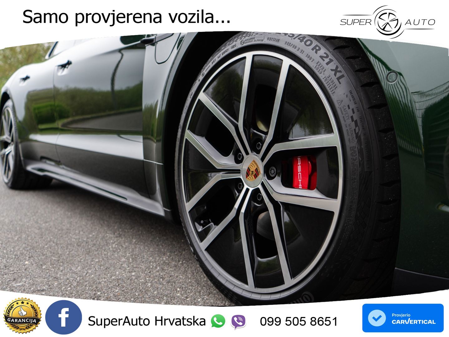 Porsche Taycan Sport Turismo 4S 105 kWh (598 KS)