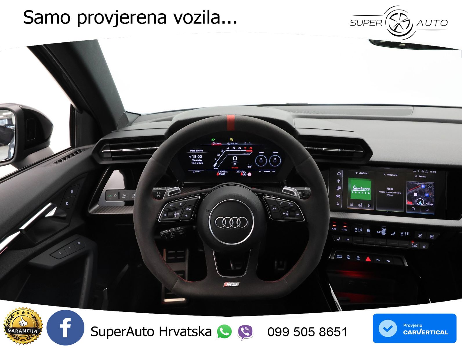 Audi RS3 Sedan 2.5 TFSI (400 KS) quattro S tronic LED+GR SJED+ACC