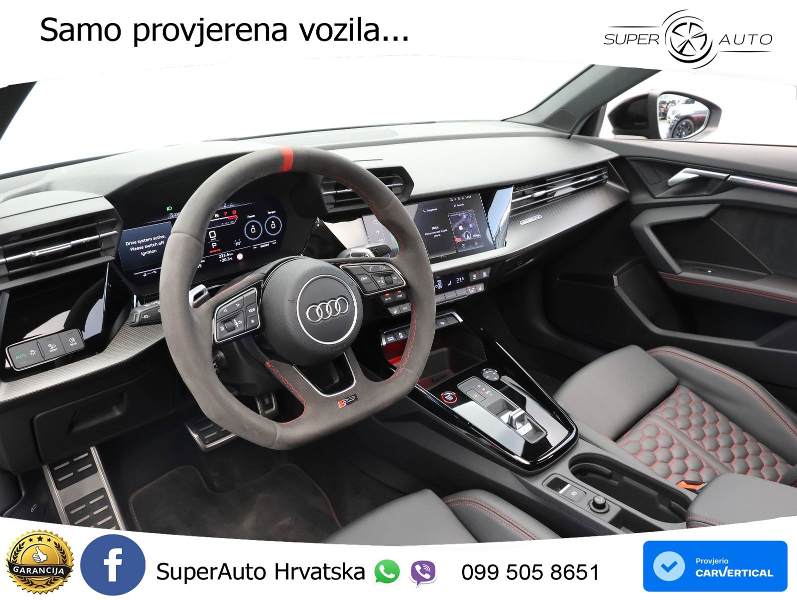 Audi RS3 Sedan 2.5 TFSI (400 KS) quattro S tronic LED+GR SJED+ACC