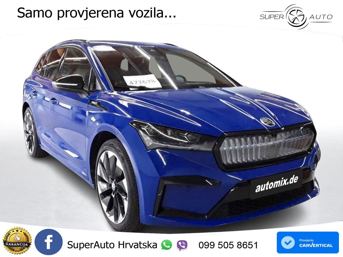 Škoda Enyaq iV 80x 82 kWh (265 KS) AWD SportLine LED+GR SJED+ACC