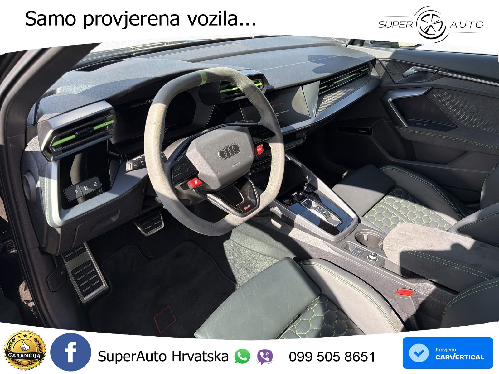 Audi RS3 Sedan 2.5 TFSI (400 KS) quattro S tronic LED+GR SJED+ACC