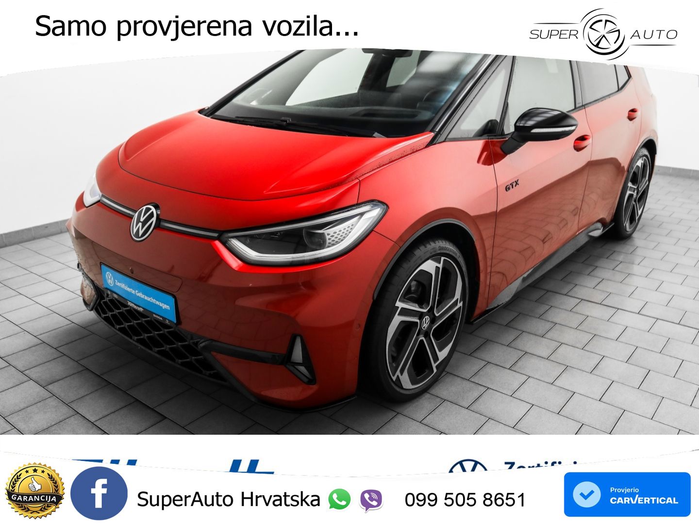 Volkswagen ID.3 GTX Performance 84 kWh (326 KS) LED+GR SJED+ACC