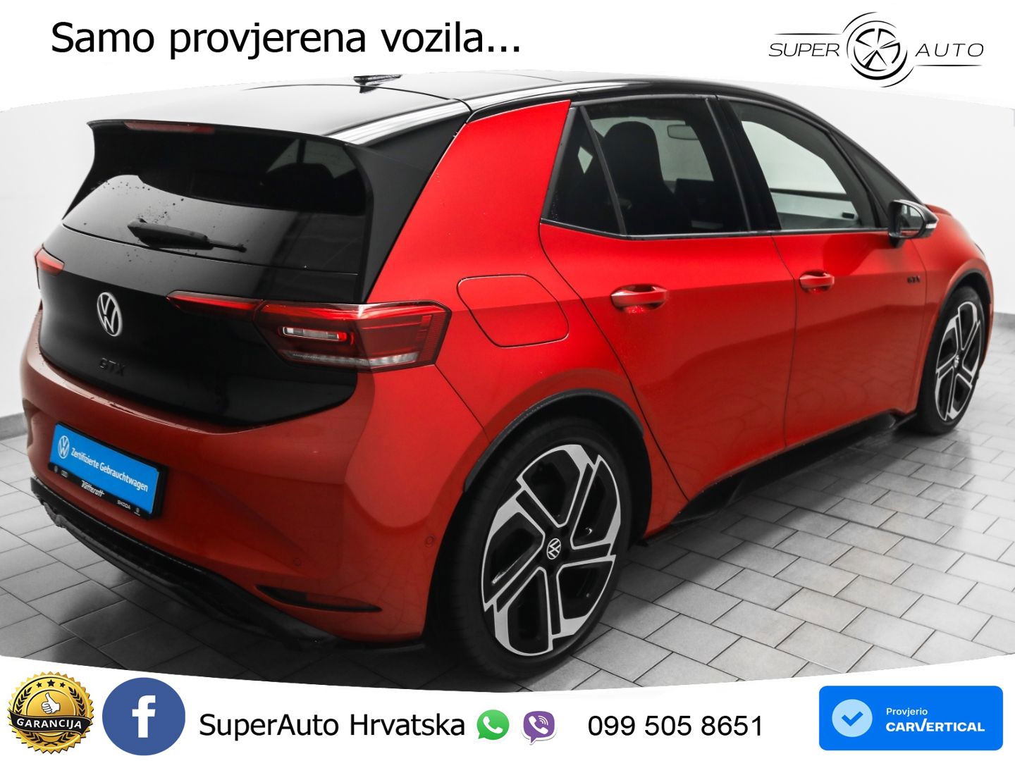 Volkswagen ID.3 GTX Performance 84 kWh (326 KS) LED+GR SJED+ACC