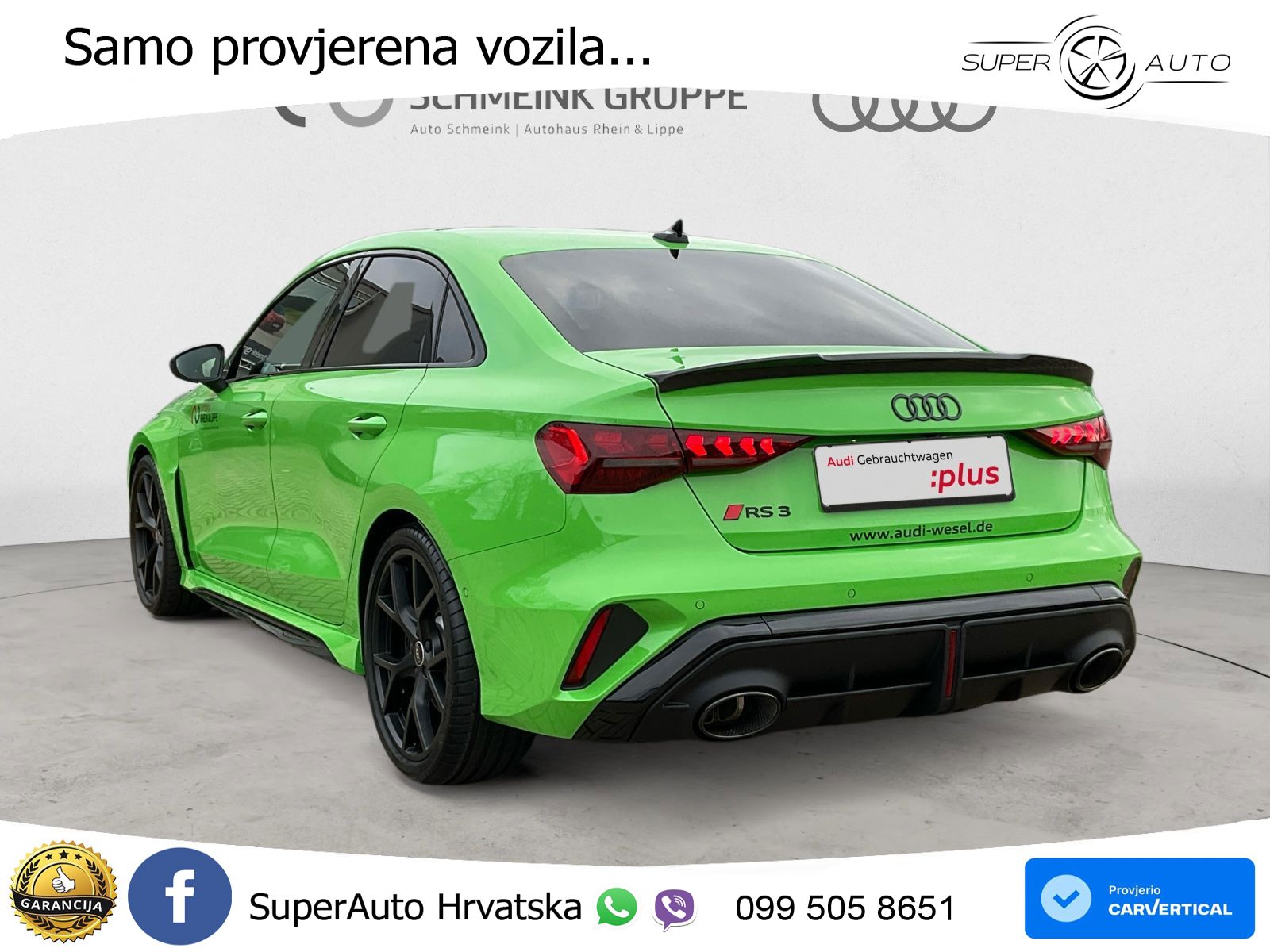 Audi RS3 Sedan 2.5 TFSI (400 KS) quattro S tronic LED+GR SJED+ACC
