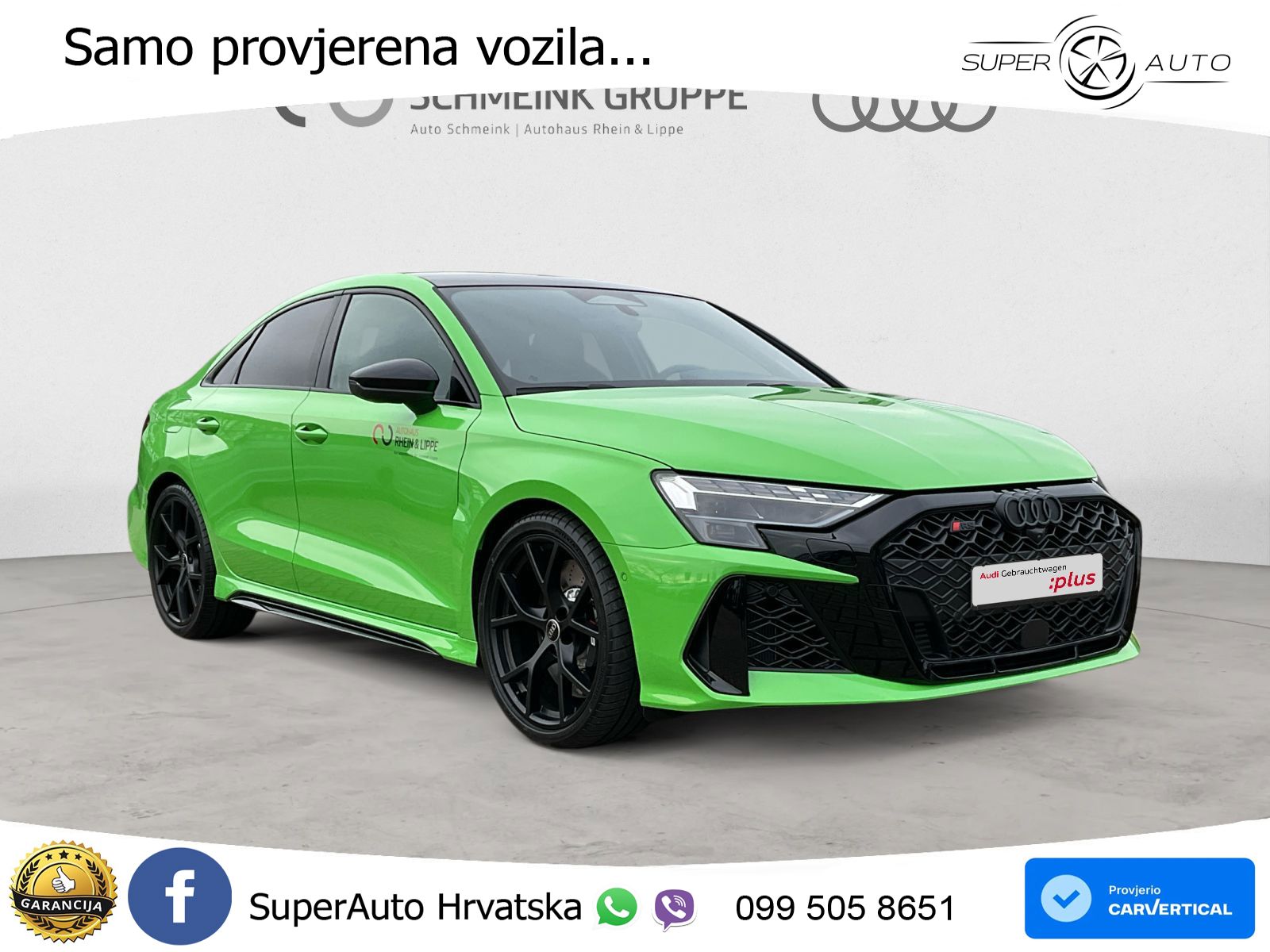 Audi RS3 Sedan 2.5 TFSI (400 KS) quattro S tronic LED+GR SJED+ACC