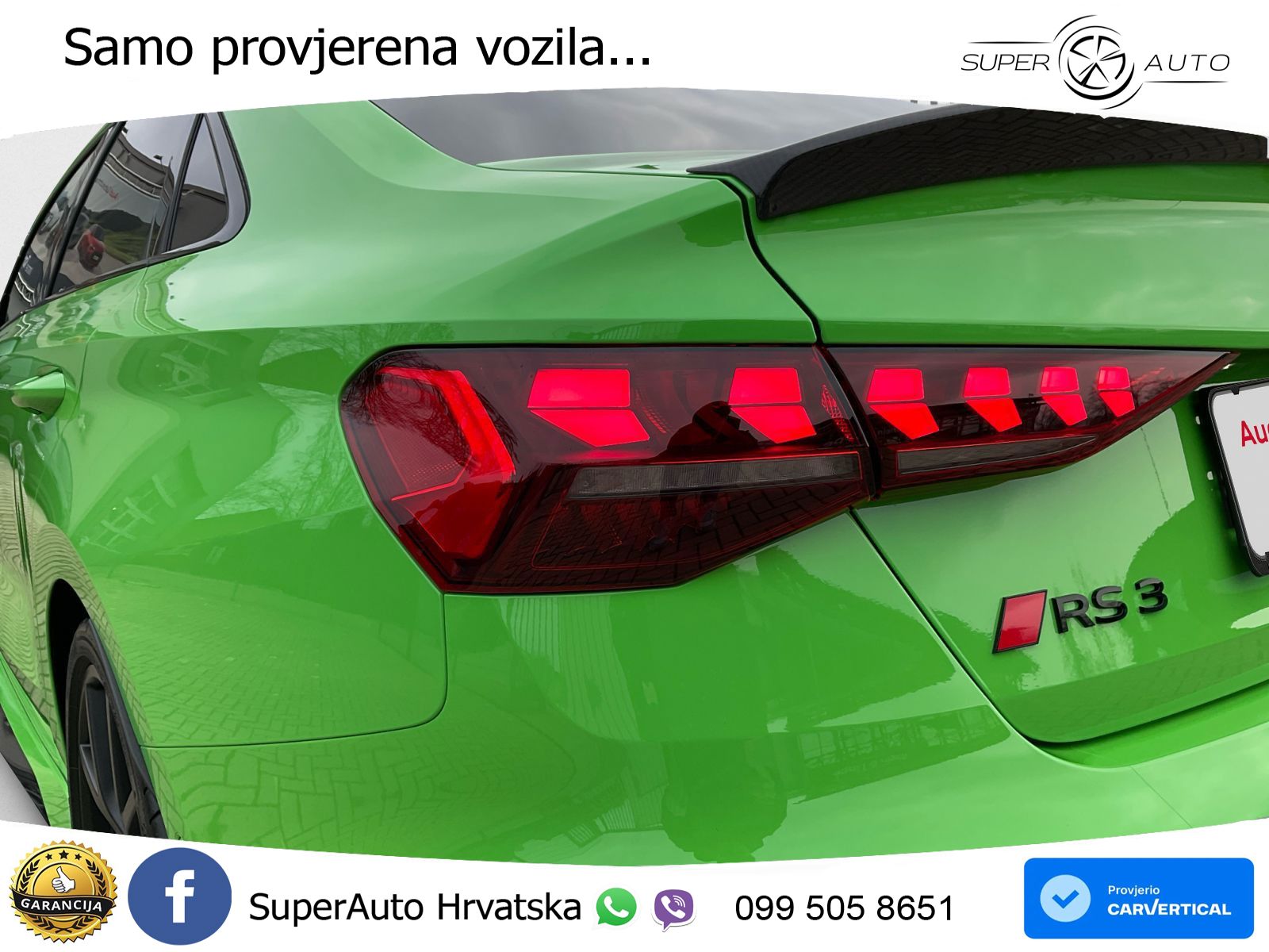 Audi RS3 Sedan 2.5 TFSI (400 KS) quattro S tronic LED+GR SJED+ACC