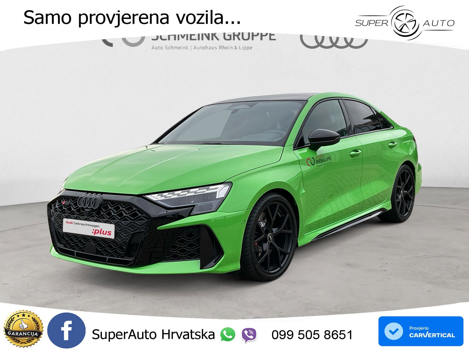 Audi RS3 Sedan 2.5 TFSI (400 KS) quattro S tronic LED+GR SJED+ACC