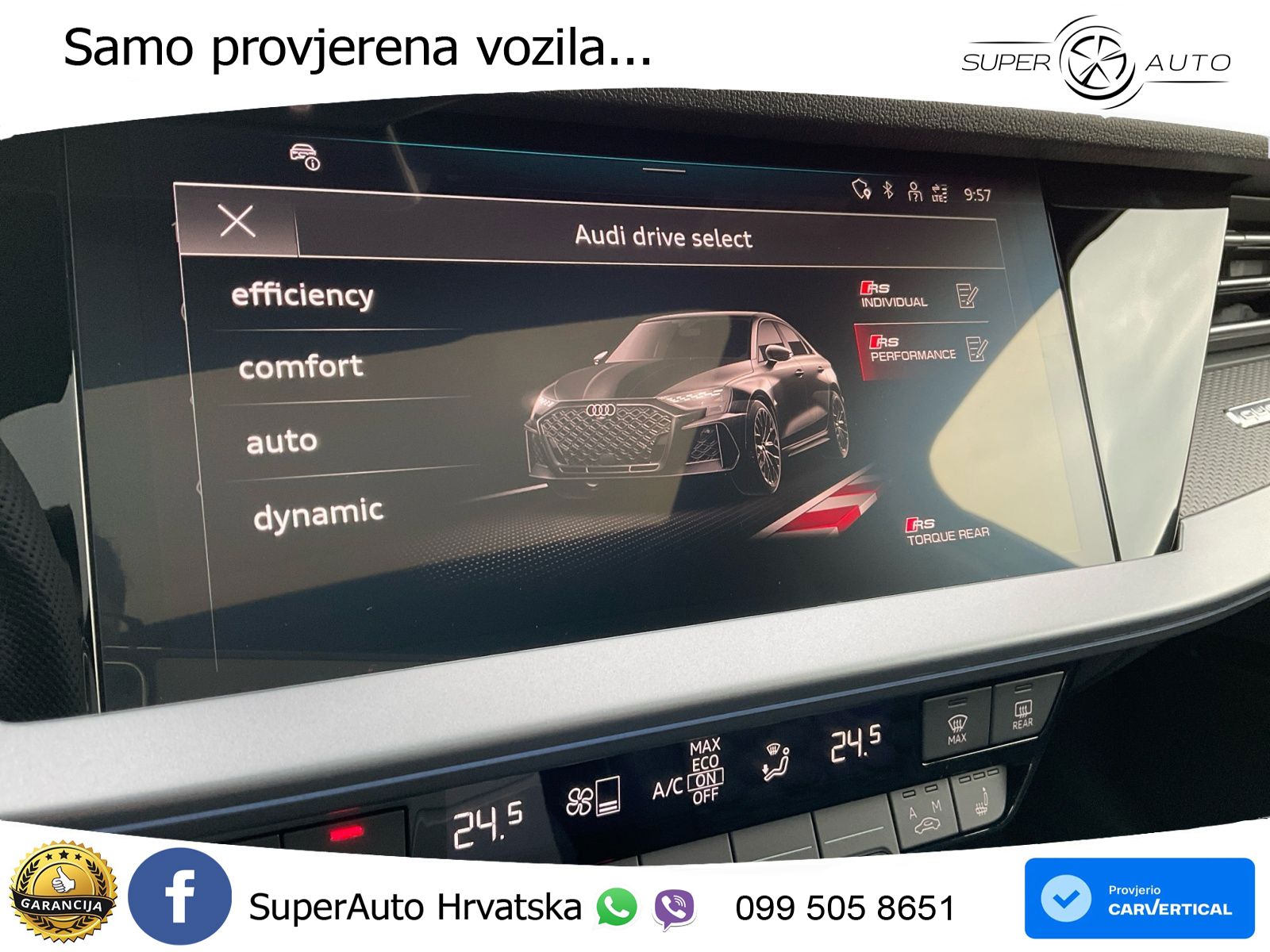 Audi RS3 Sedan 2.5 TFSI (400 KS) quattro S tronic LED+GR SJED+ACC