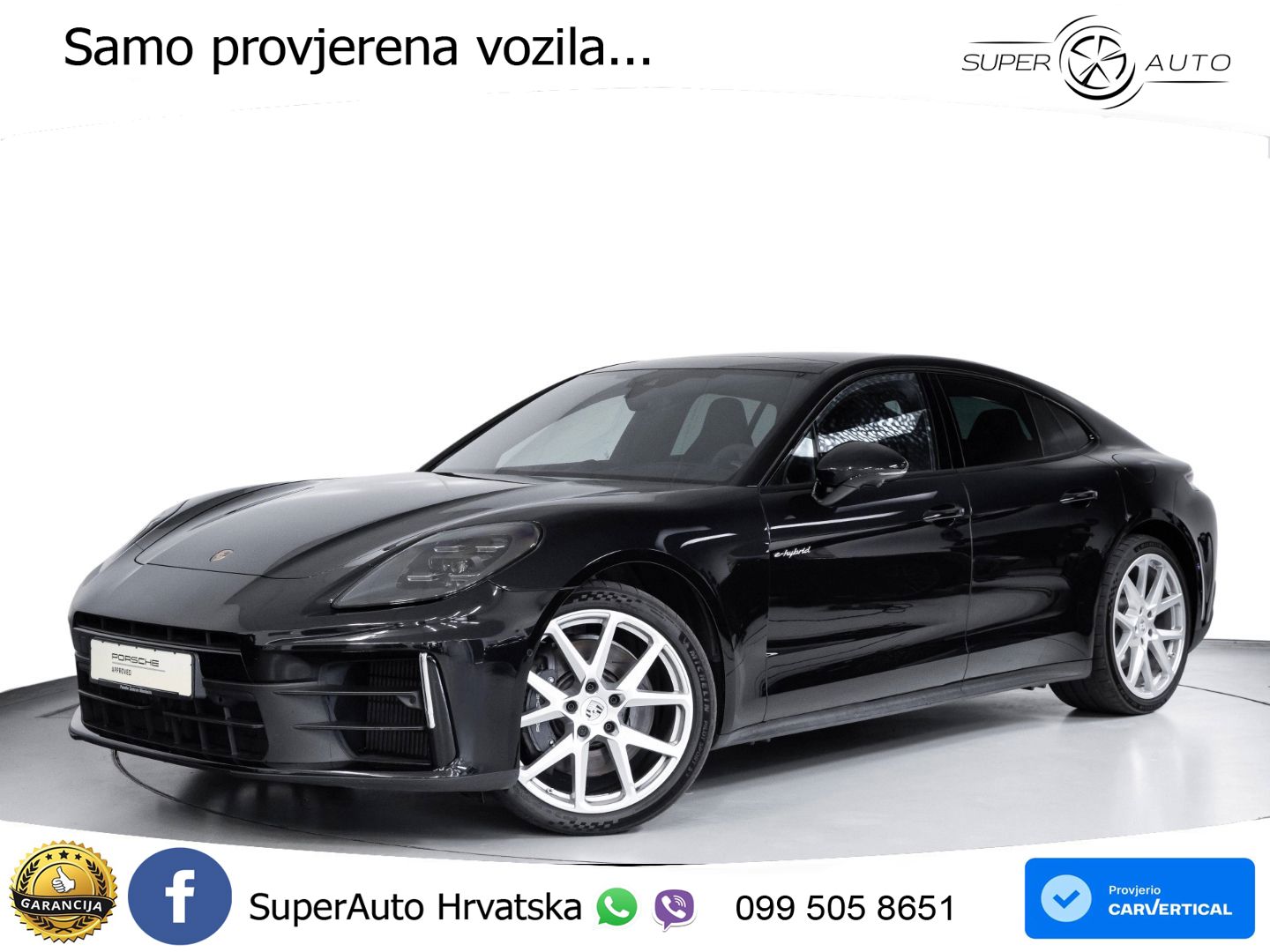 Porsche Panamera 4 2.9 V6 (470 KS) E-Hybrid PDK ACC+HEAD+4xGR SJED+360+PANO