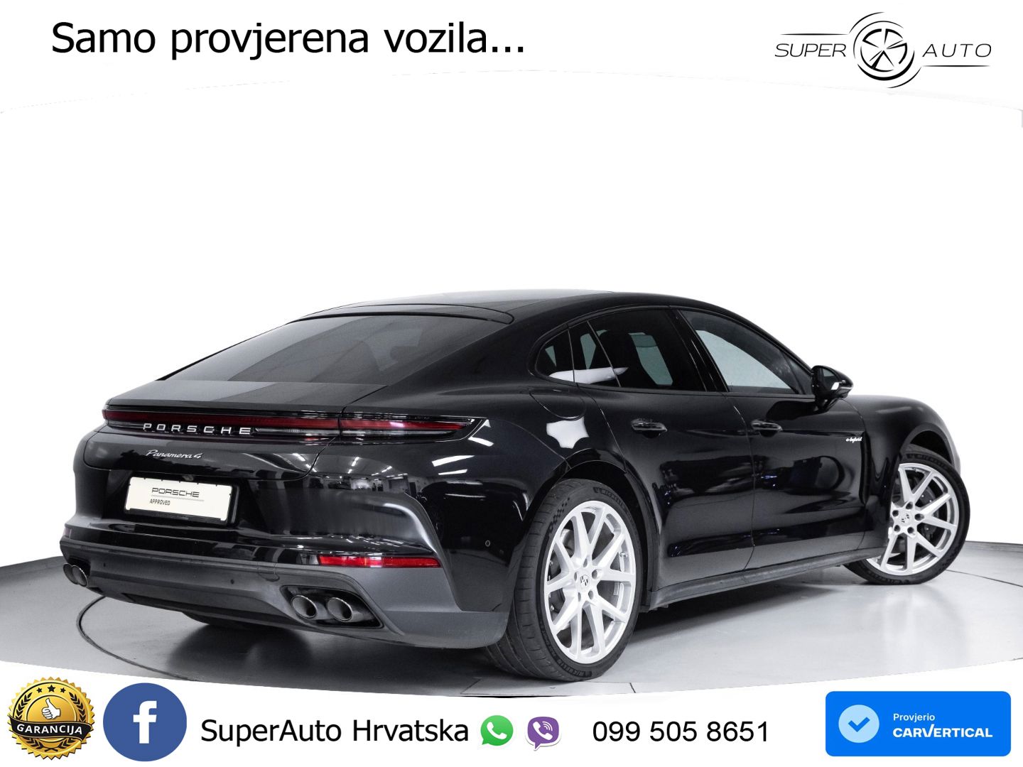 Porsche Panamera 4 2.9 V6 (470 KS) E-Hybrid PDK ACC+HEAD+4xGR SJED+360+PANO