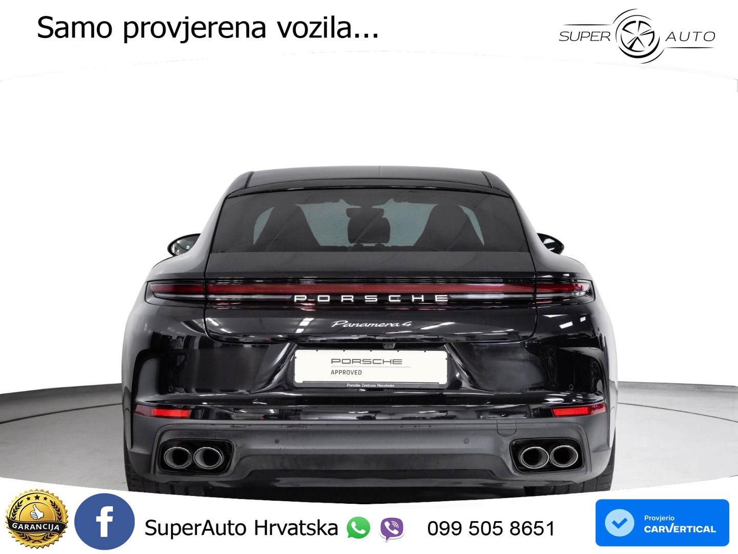 Porsche Panamera 4 2.9 V6 (470 KS) E-Hybrid PDK ACC+HEAD+4xGR SJED+360+PANO
