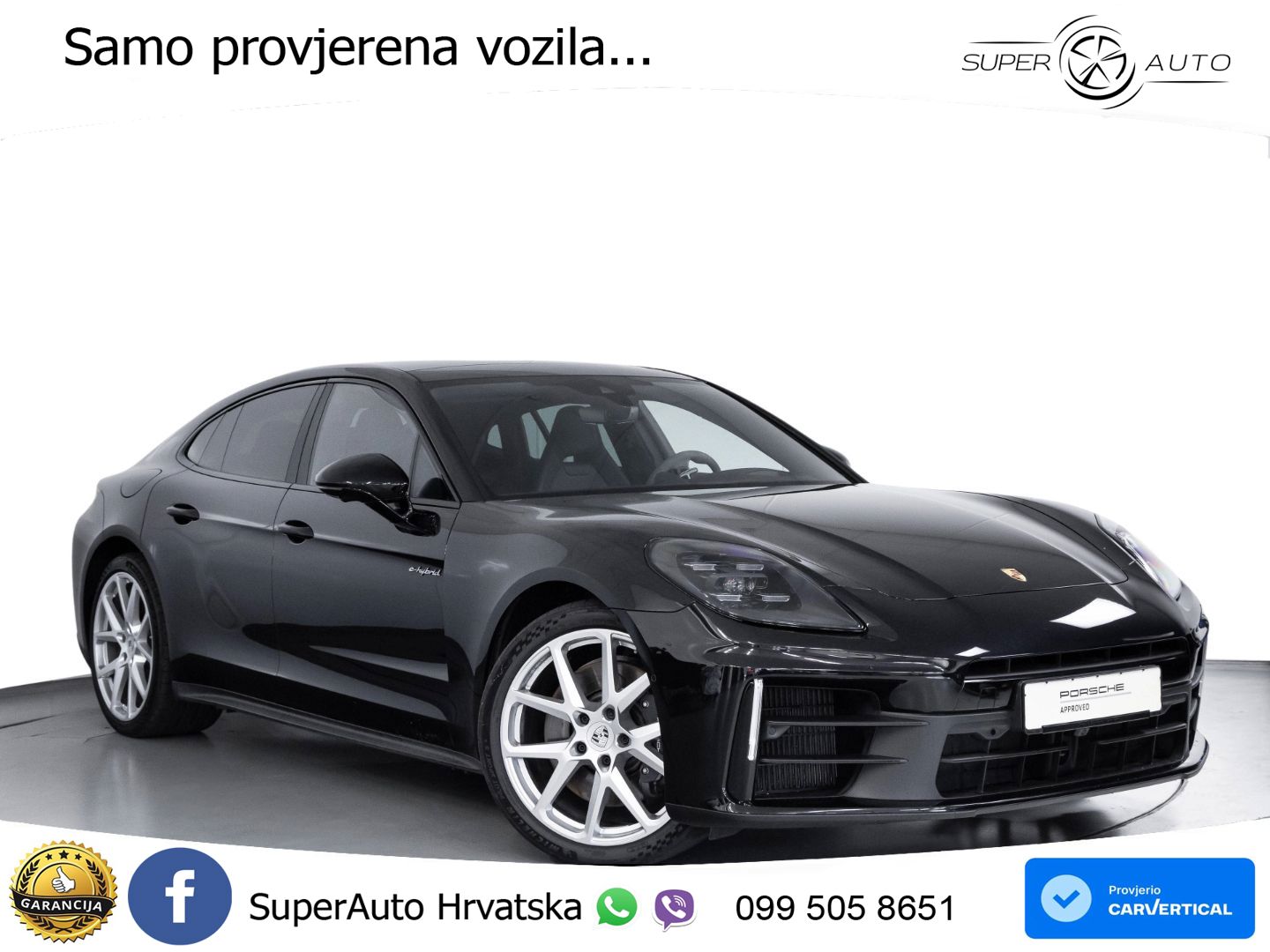 Porsche Panamera 4 2.9 V6 (470 KS) E-Hybrid PDK ACC+HEAD+4xGR SJED+360+PANO