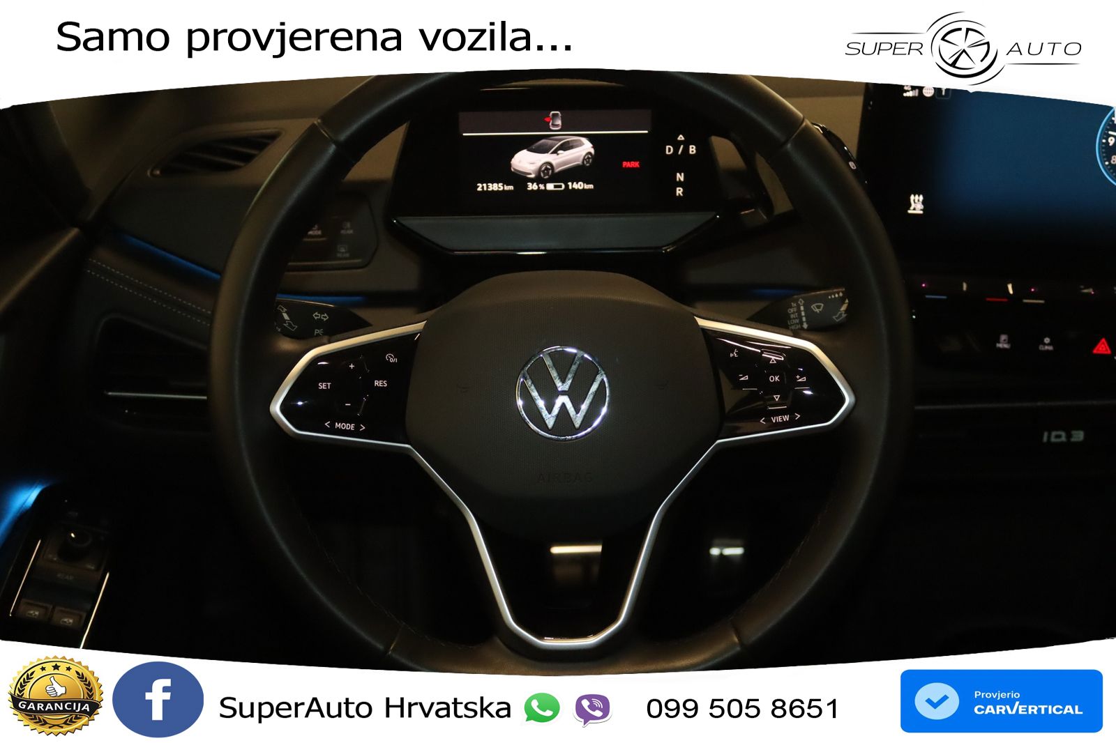 Volkswagen ID.3 Pro 62 kWh (204 KS)