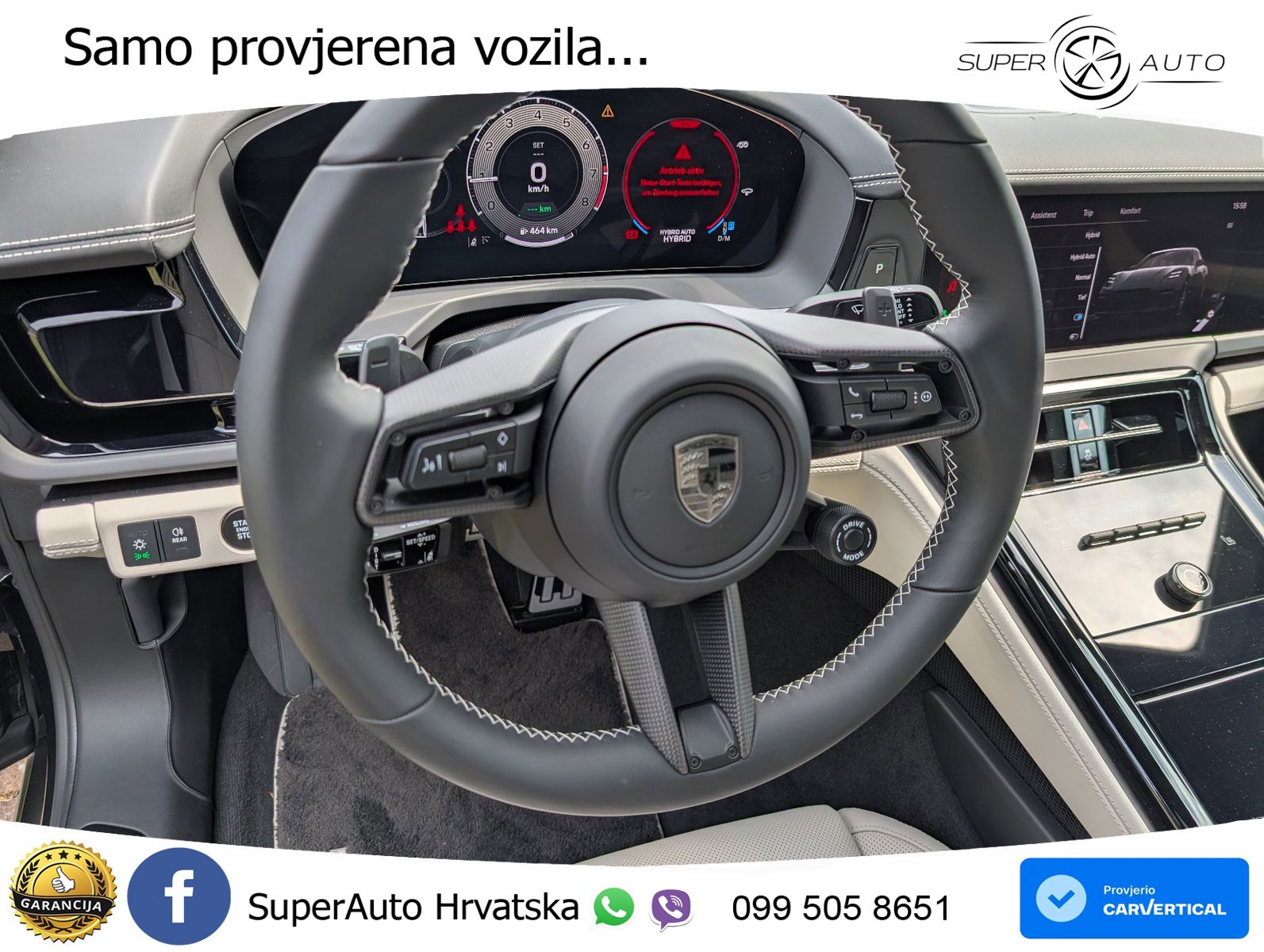 Porsche Panamera Turbo S 4.0 V8 (782 KS) E-Hybrid PDK LED+GR SJED+ACC