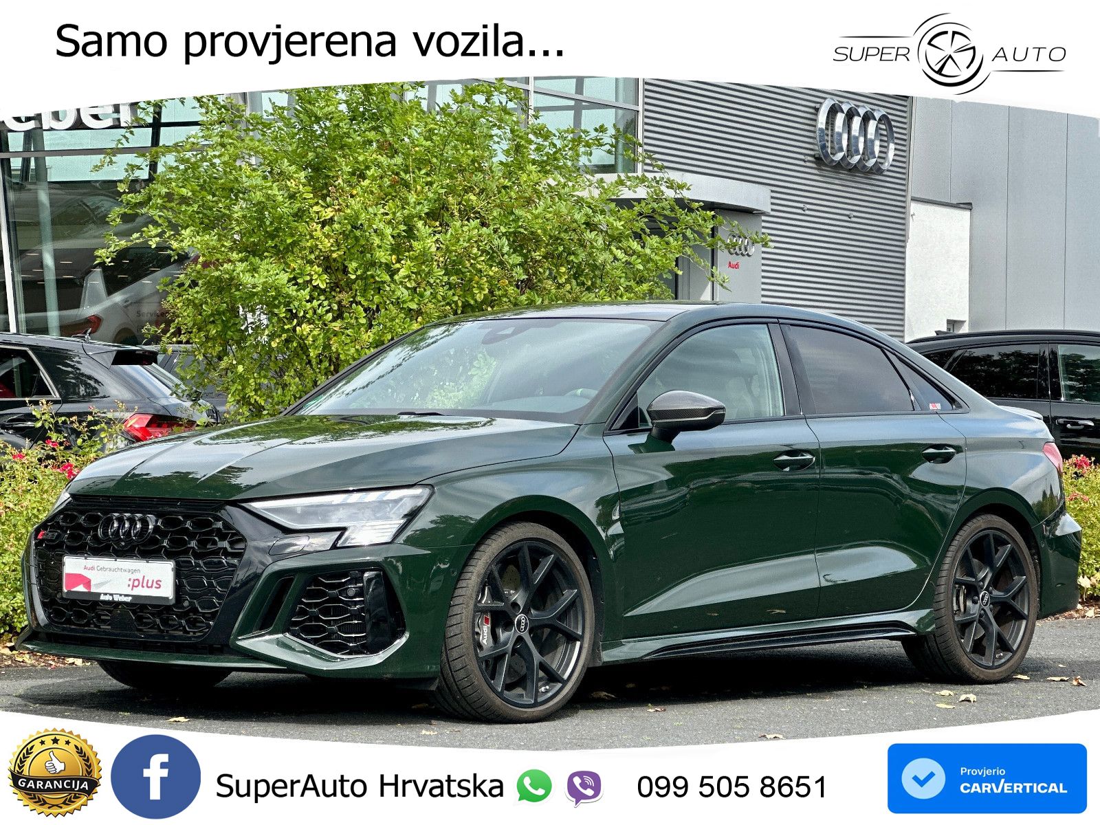 Audi RS3 Sedan 2.5 TFSI (400 KS) quattro S tronic LED+GR SJED+ACC